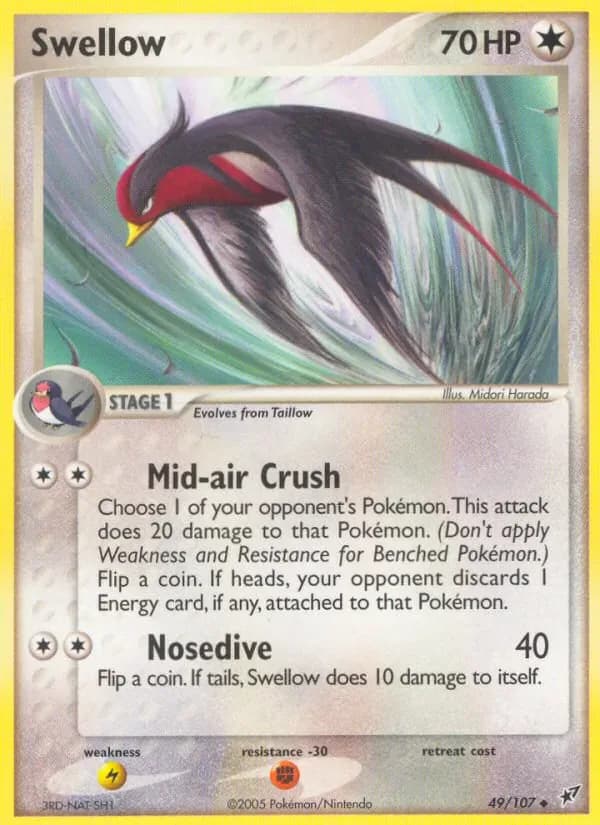 Swellow 49/107 from EX Deoxys