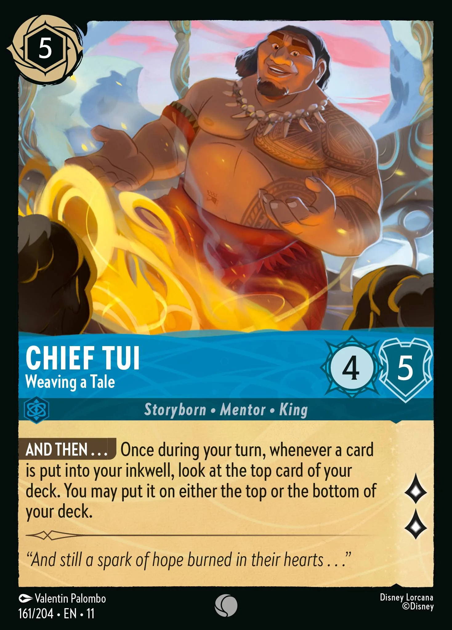 Chief Tui - Weaving a Tale 161/204 from Winterspell