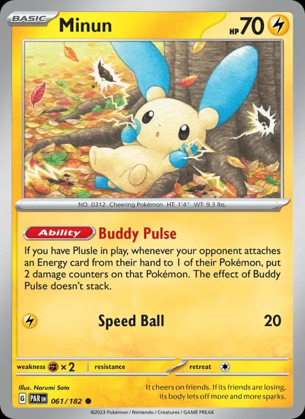 Minun 061/182 from Paradox Rift