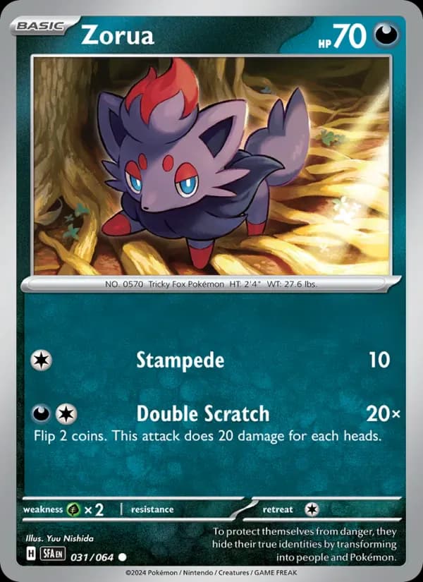 Zorua 031/64 from Shrouded Fable