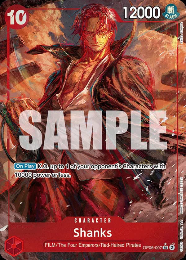 Shanks OP06-007 Official alternate printing 1