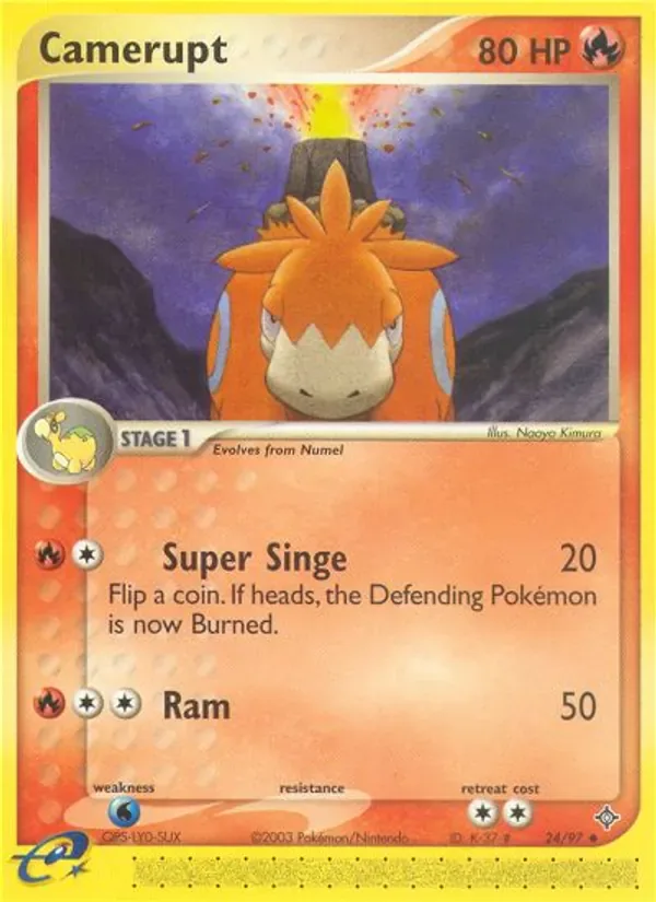 Camerupt 24/97 from EX Dragon