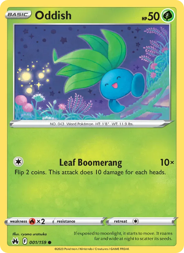 Oddish 001/159 from Crown Zenith