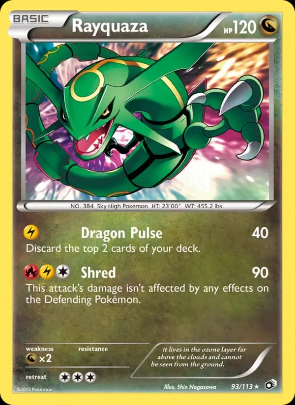 Rayquaza 93/113 from Legendary Treasures