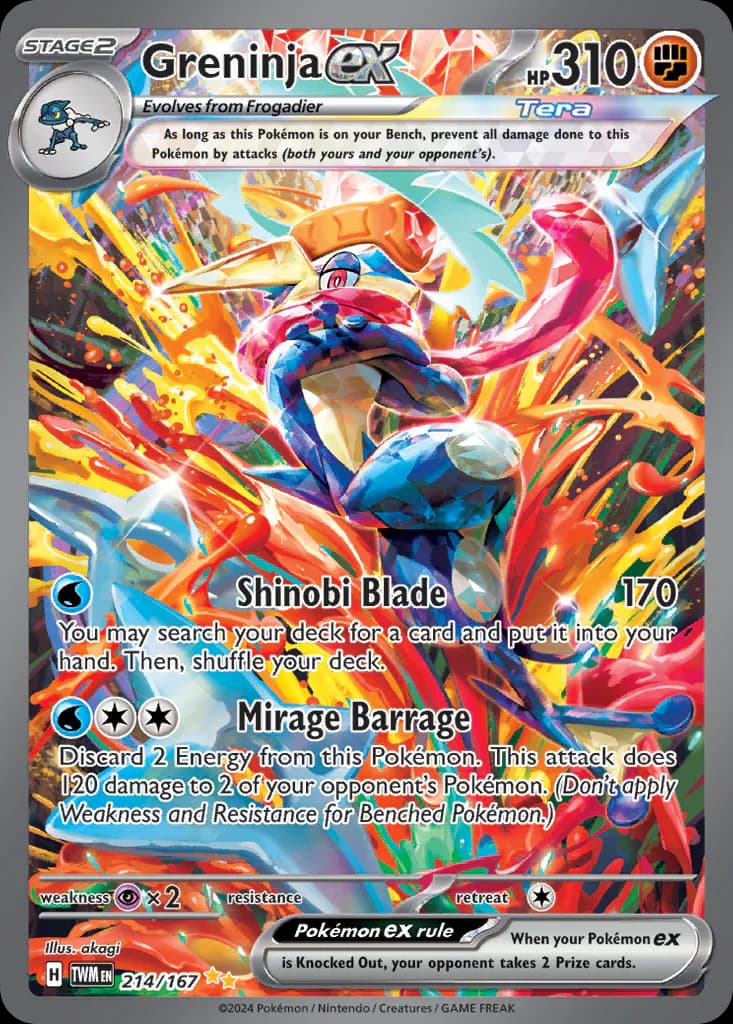 Greninja ex 214/167 from Twilight Masquerade