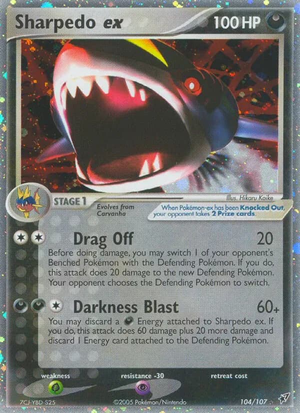 Sharpedo ex 104/107 from EX Deoxys