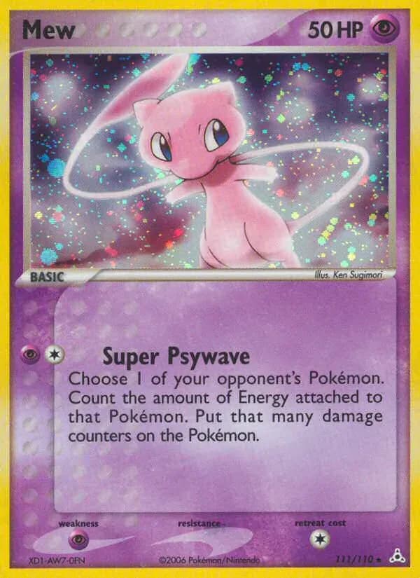 Mew 111/110 from EX Holon Phantoms