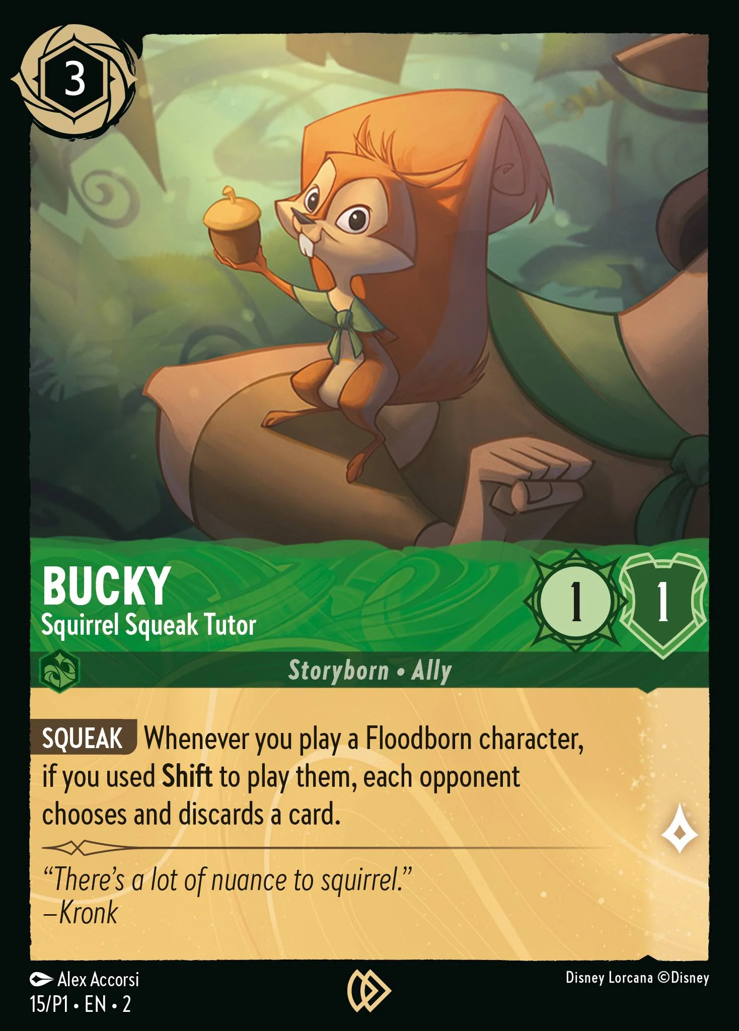 Bucky - Squirrel Squeak Tutor 15/P1 from Rise of the Floodborn