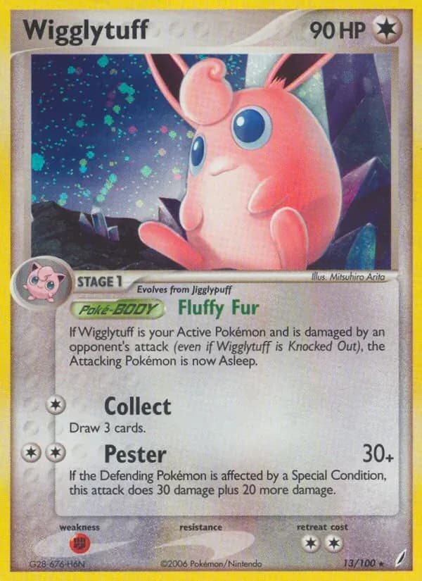 Wigglytuff 13/100 from EX Crystal Guardians