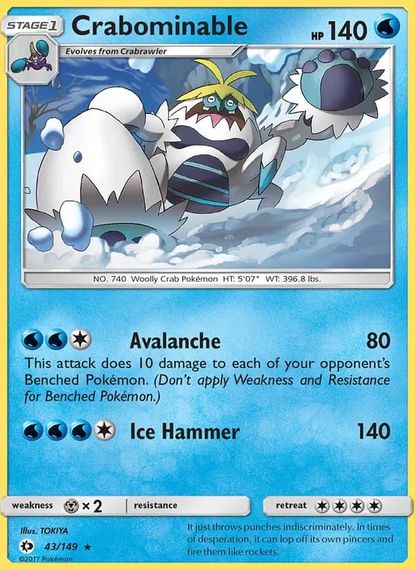 Crabominable 43/149 from Sun & Moon Base Set