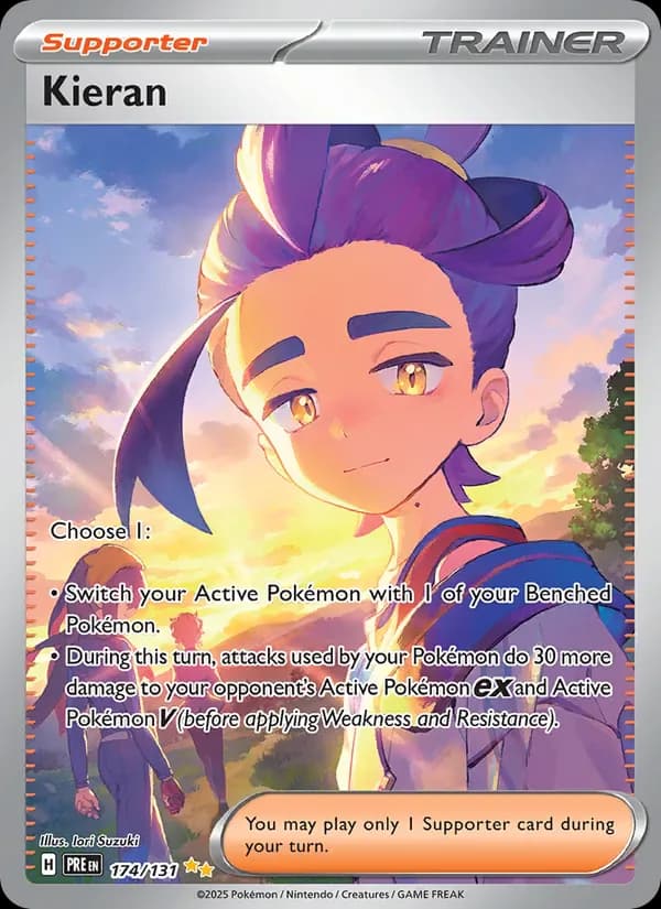 Kieran 174/131 from Prismatic Evolutions