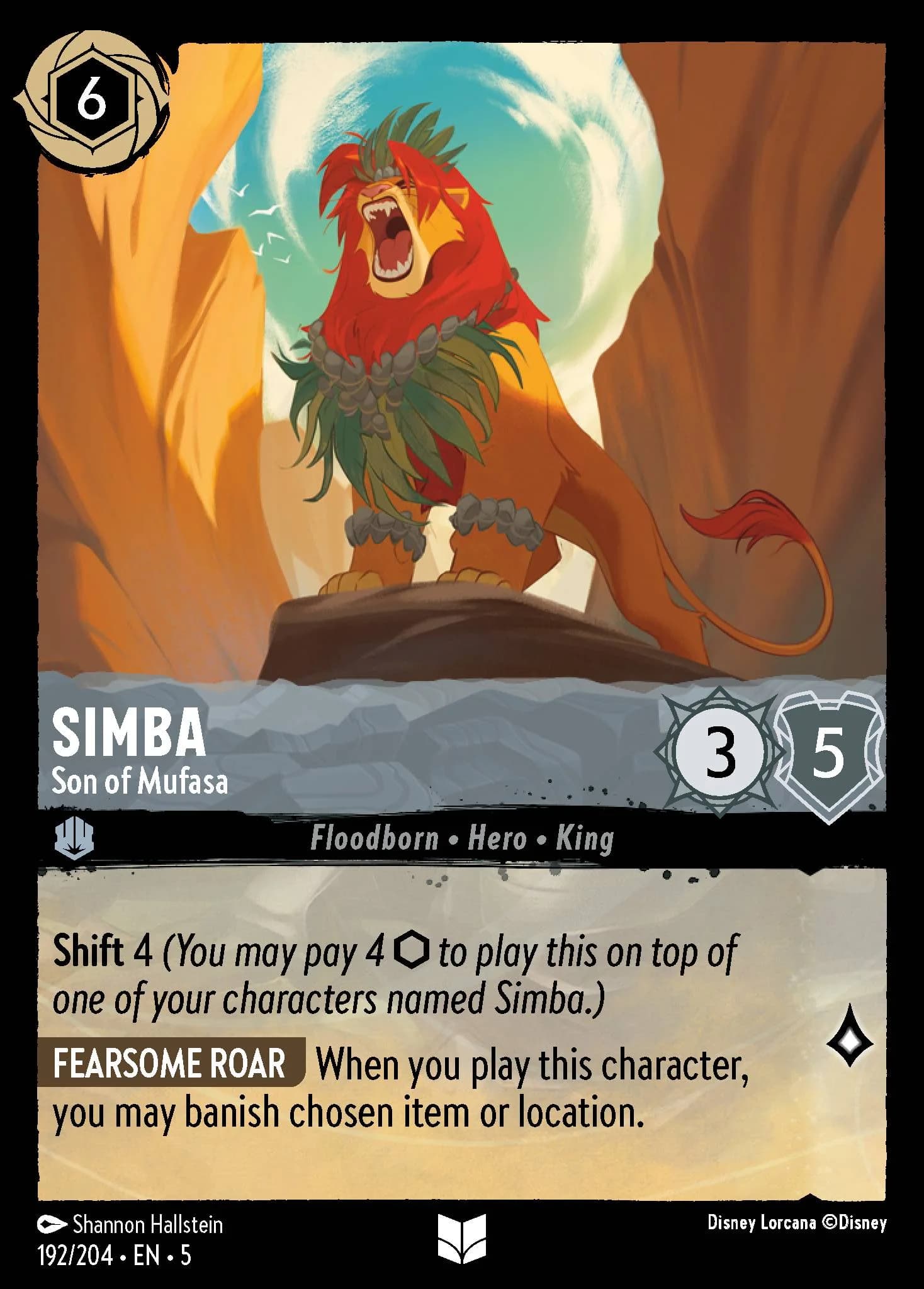 Simba - Son of Mufasa 192/204 from Shimmering Skies