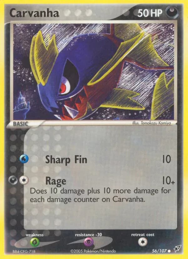 Carvanha 56/107 from EX Deoxys