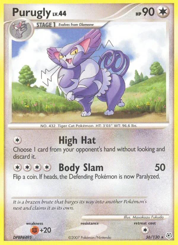 Purugly 36/130 from Diamond & Pearl
