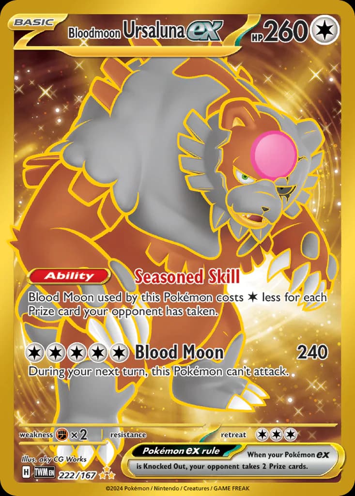 Bloodmoon Ursaluna ex 222/167 from Twilight Masquerade