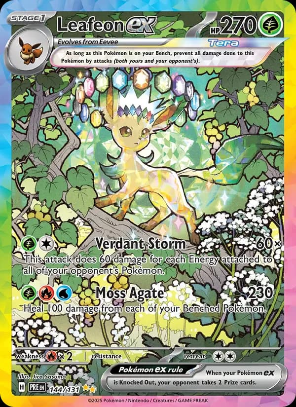 Leafeon ex 144/131 from Prismatic Evolutions