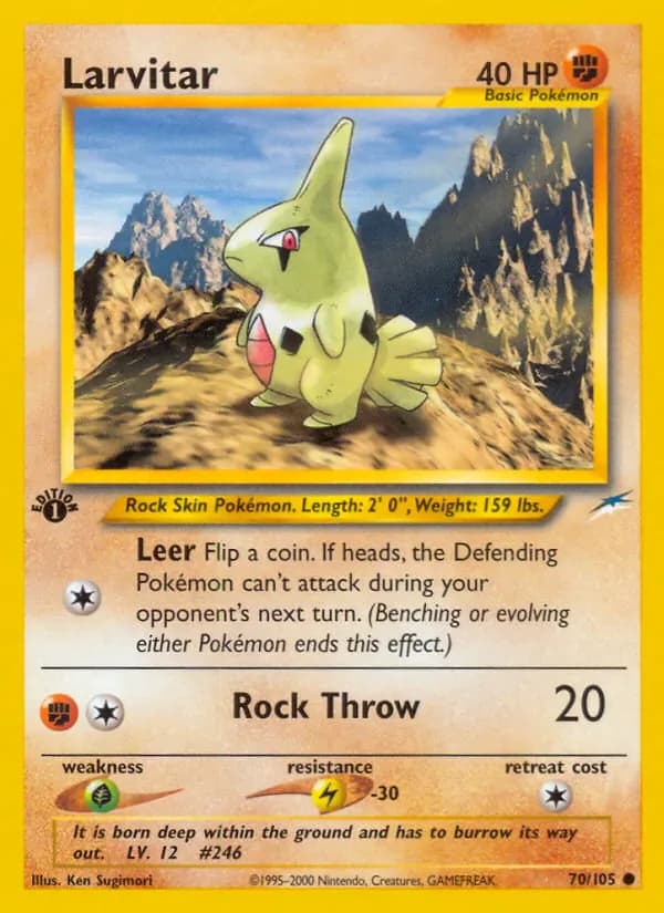 Larvitar 70/105 from Neo Destiny