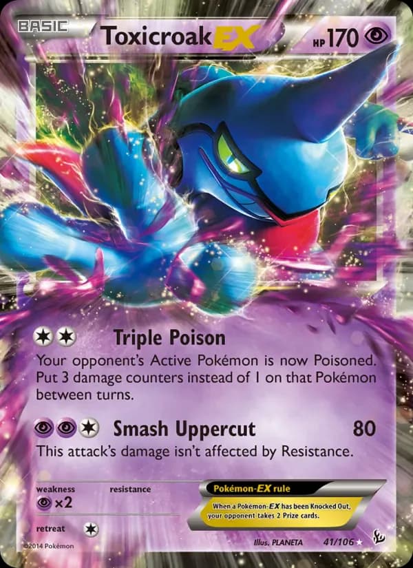Toxicroak EX 41/106 from Flashfire