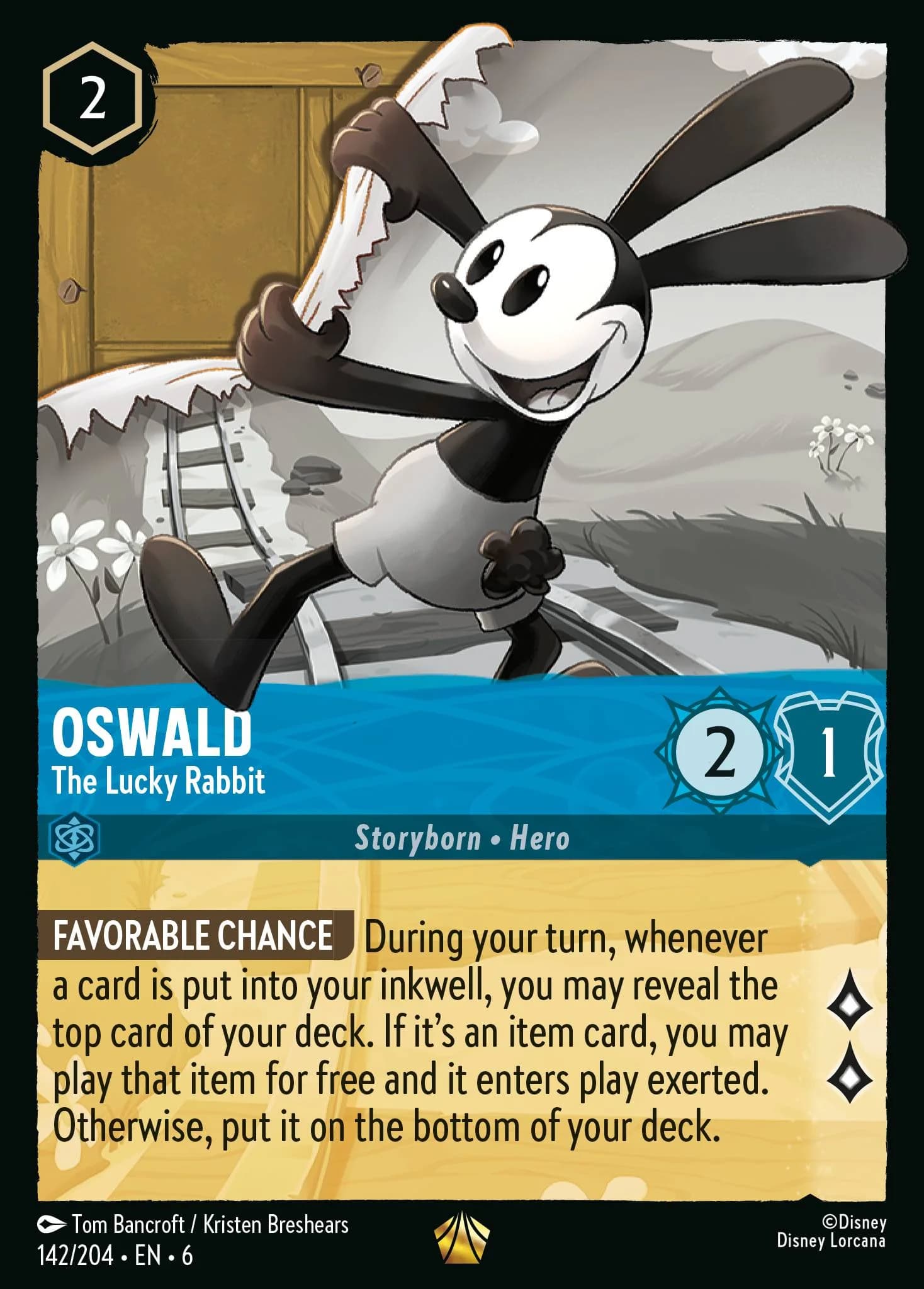 Oswald - The Lucky Rabbit 142/204 from Azurite Sea