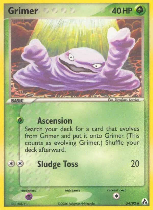Grimer 54/92 from EX Legend Maker