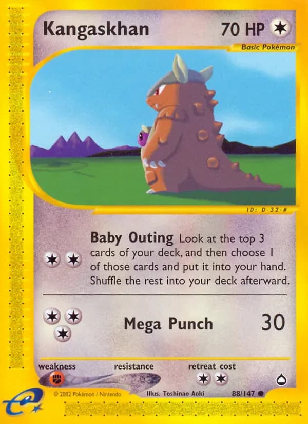 Kangaskhan 88/147 from Aquapolis