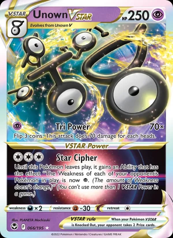 Unown VSTAR 066/195 from Silver Tempest