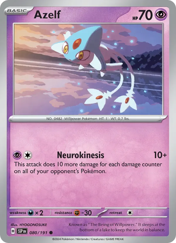 Azelf 080/191 from Surging Sparks