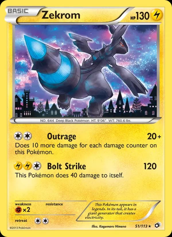 Zekrom 51/113 from Legendary Treasures