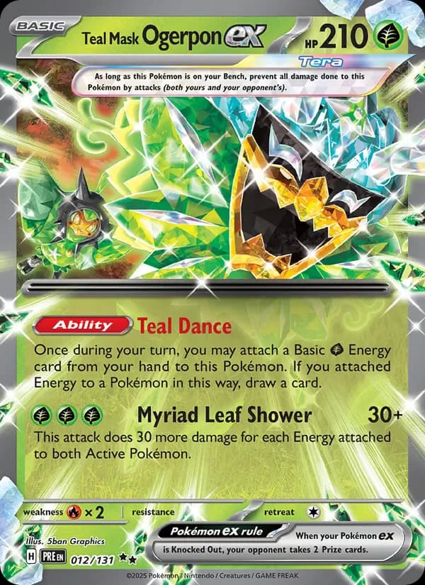 Teal Mask Ogerpon ex 012/131 from Prismatic Evolutions
