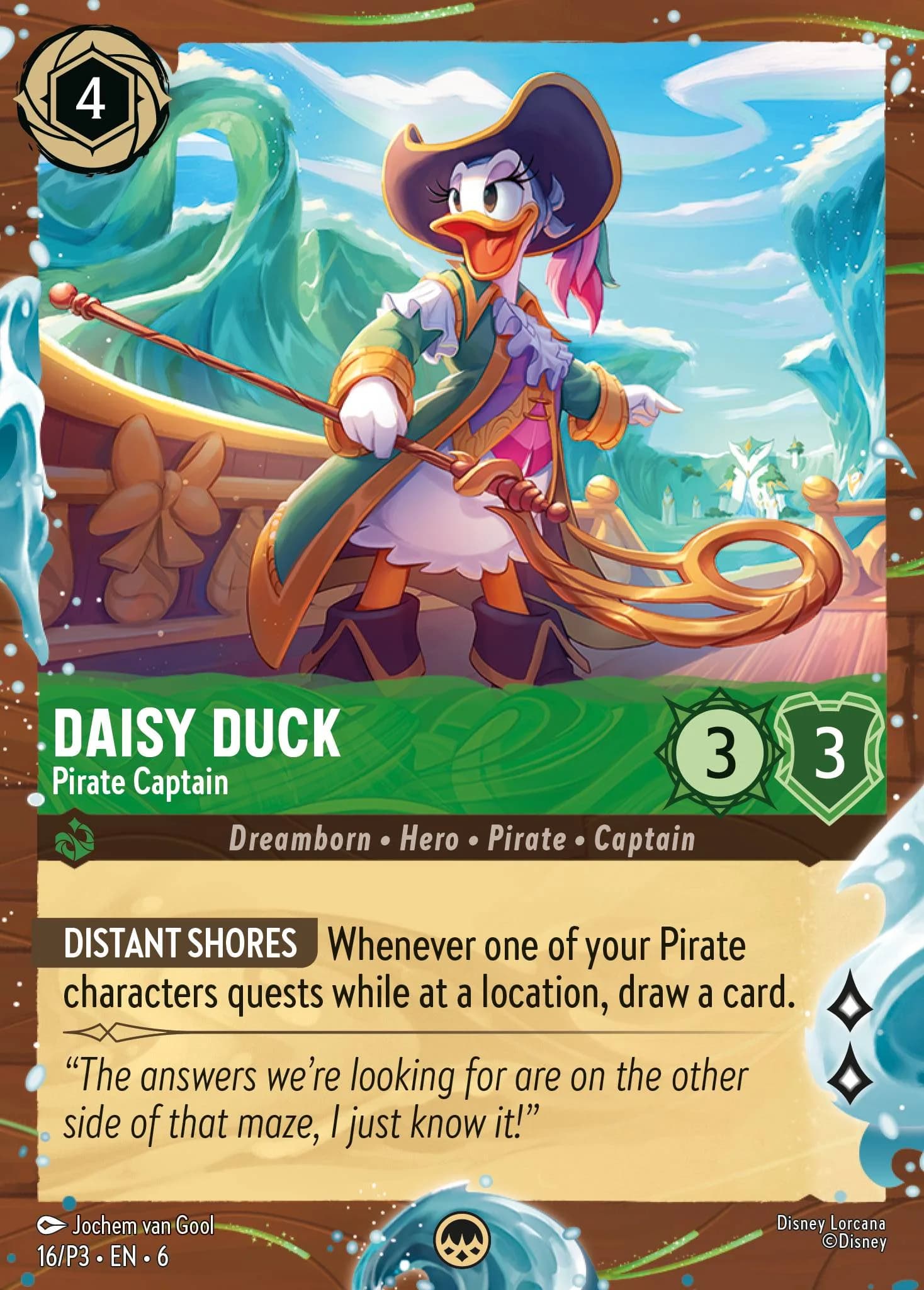 Daisy Duck - Pirate Captain 16/P3 from Azurite Sea