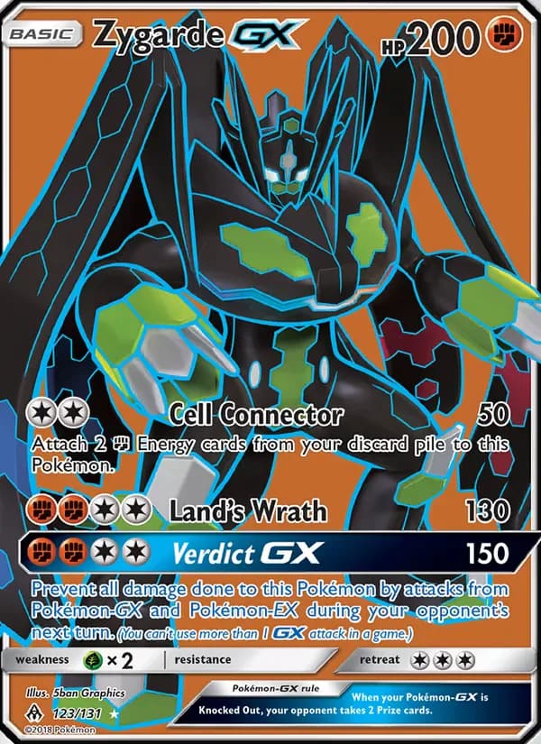 Zygarde GX 123/131 from Forbidden Light