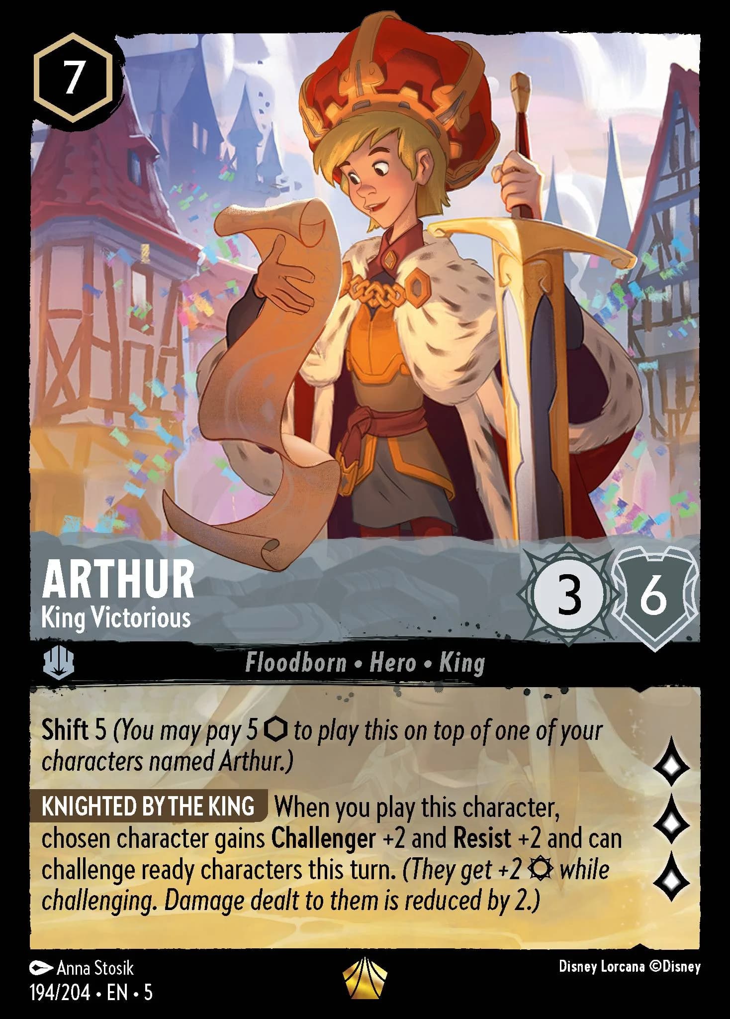 Arthur - King Victorious 194/204 from Shimmering Skies