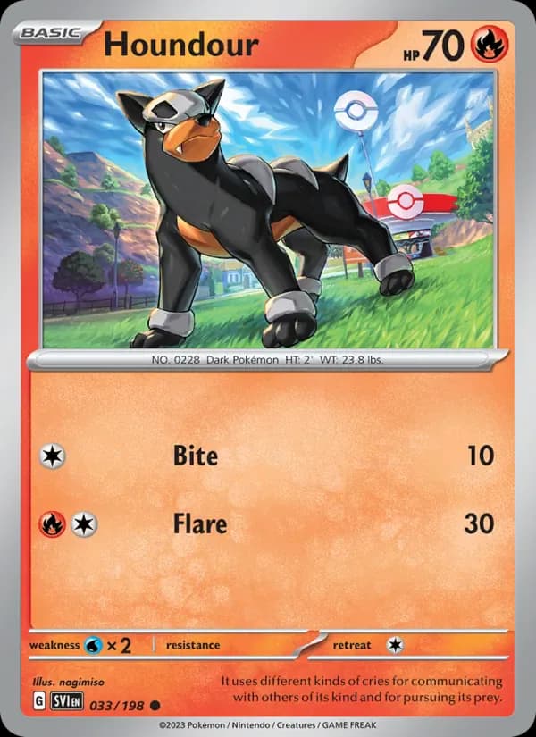 Houndour 033/198 from Scarlet & Violet Base Set