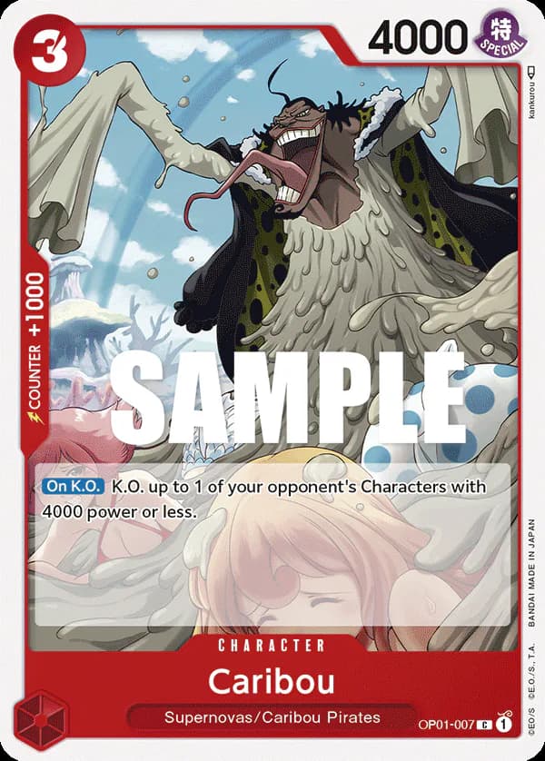 Caribou OP01-007 Standard printing