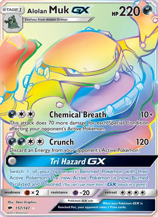Alolan Muk GX 157/147 from Burning Shadows