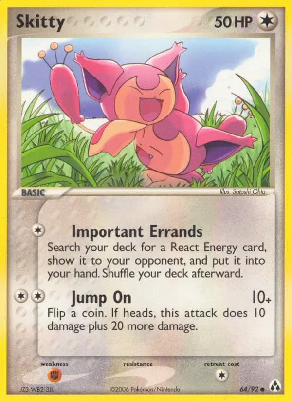 Skitty 64/92 from EX Legend Maker