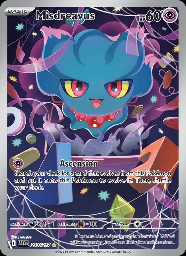 Misdreavus 233/217 from Ascended Heroes