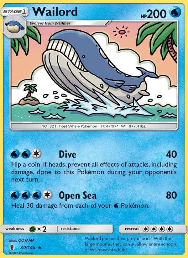 Wailord 30/145 from Guardians Rising