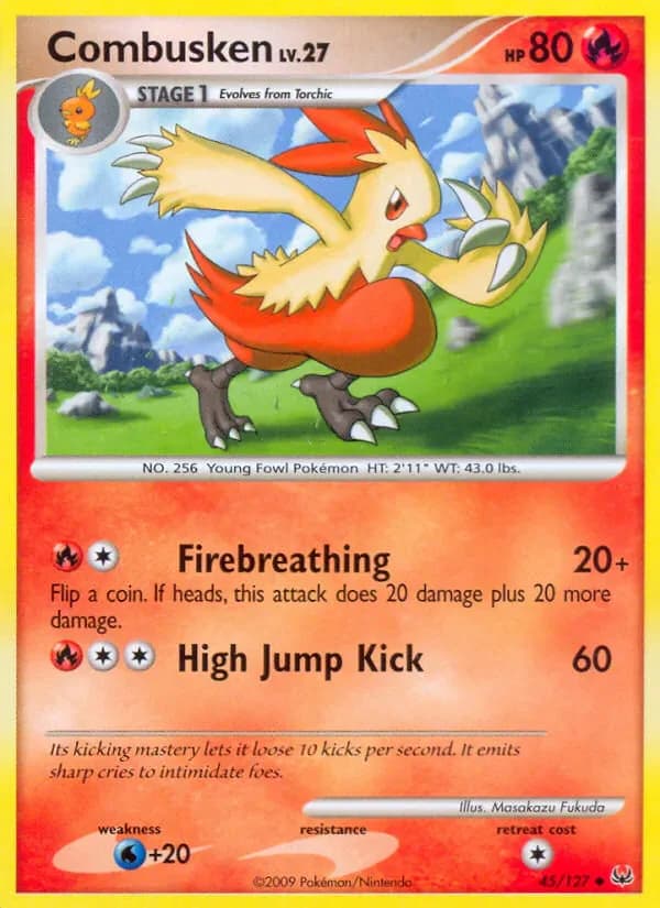 Combusken 45/127 from Platinum