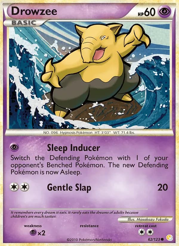 Drowzee 62/123 from HeartGold & SoulSilver
