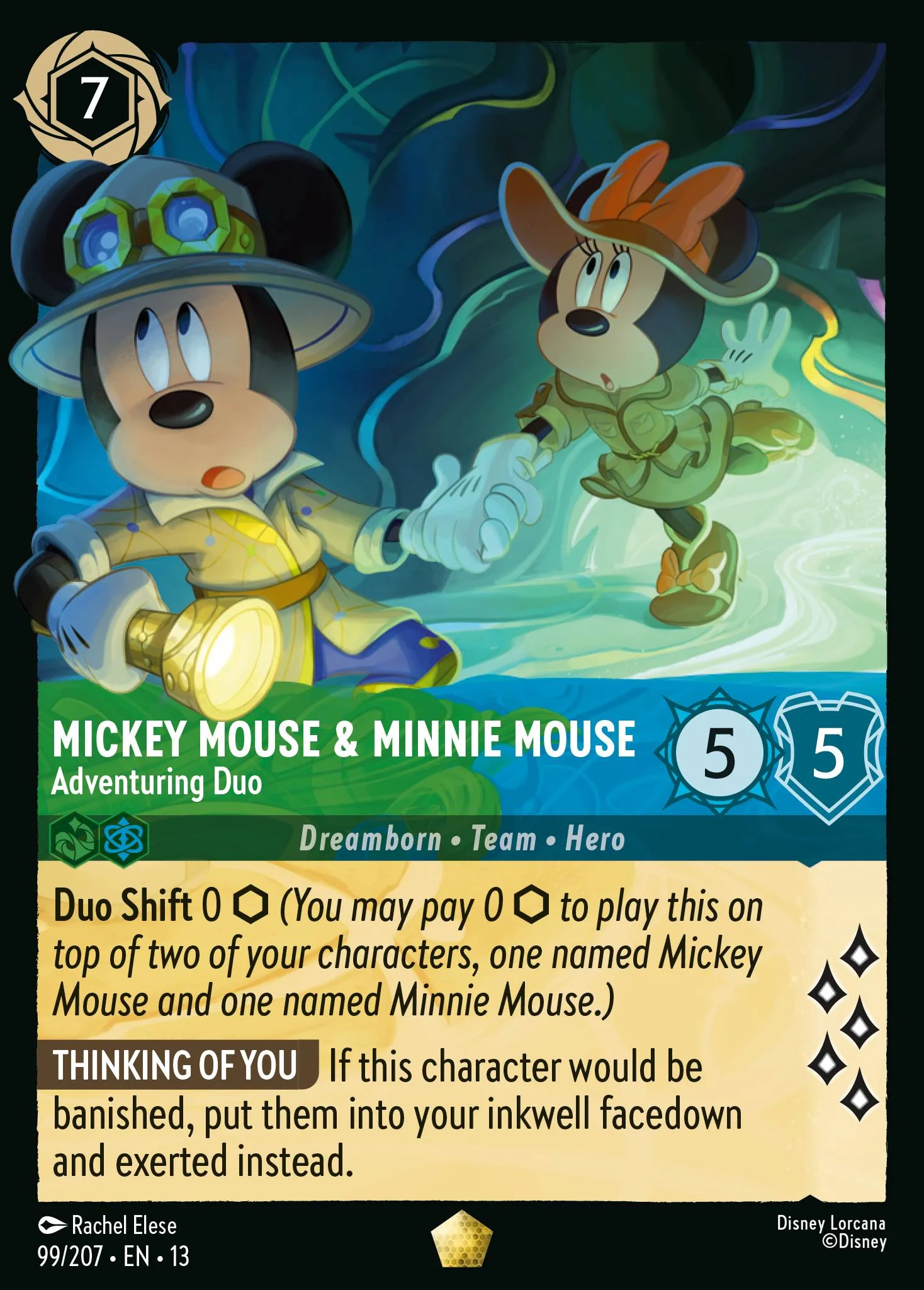 Mickey Mouse & Minnie Mouse - Adventuring Duo 99/207 from Attack of the Vine!