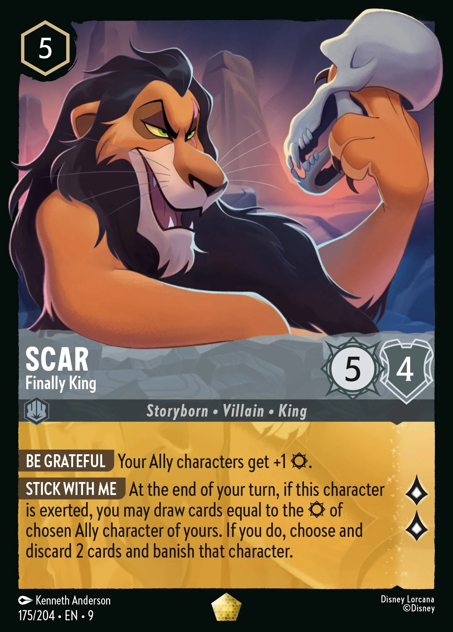 Scar - Finally King 175/204 from Fabled