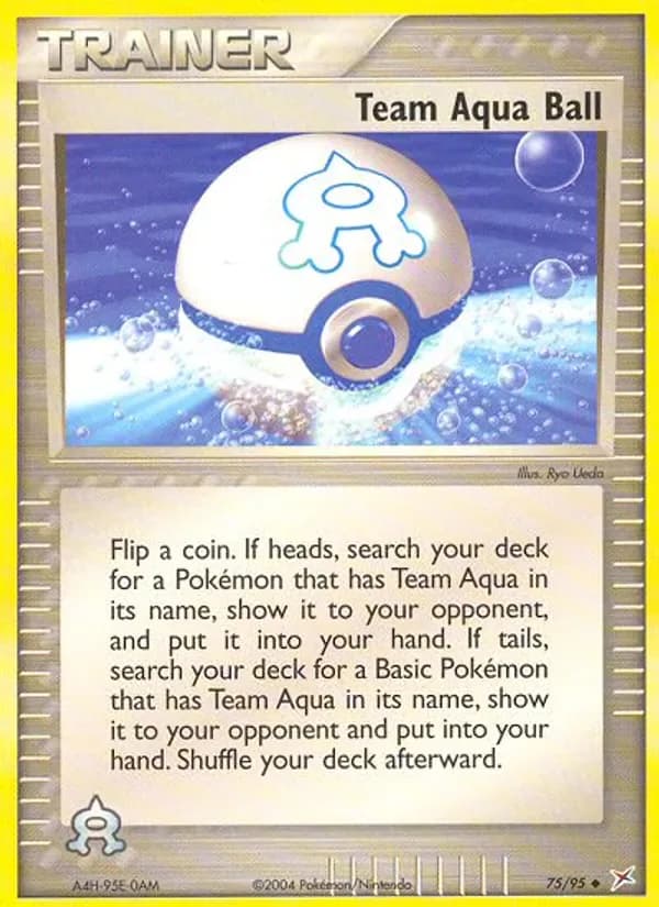 Team Aqua Ball 75/95 from EX Team Magma vs Team Aqua