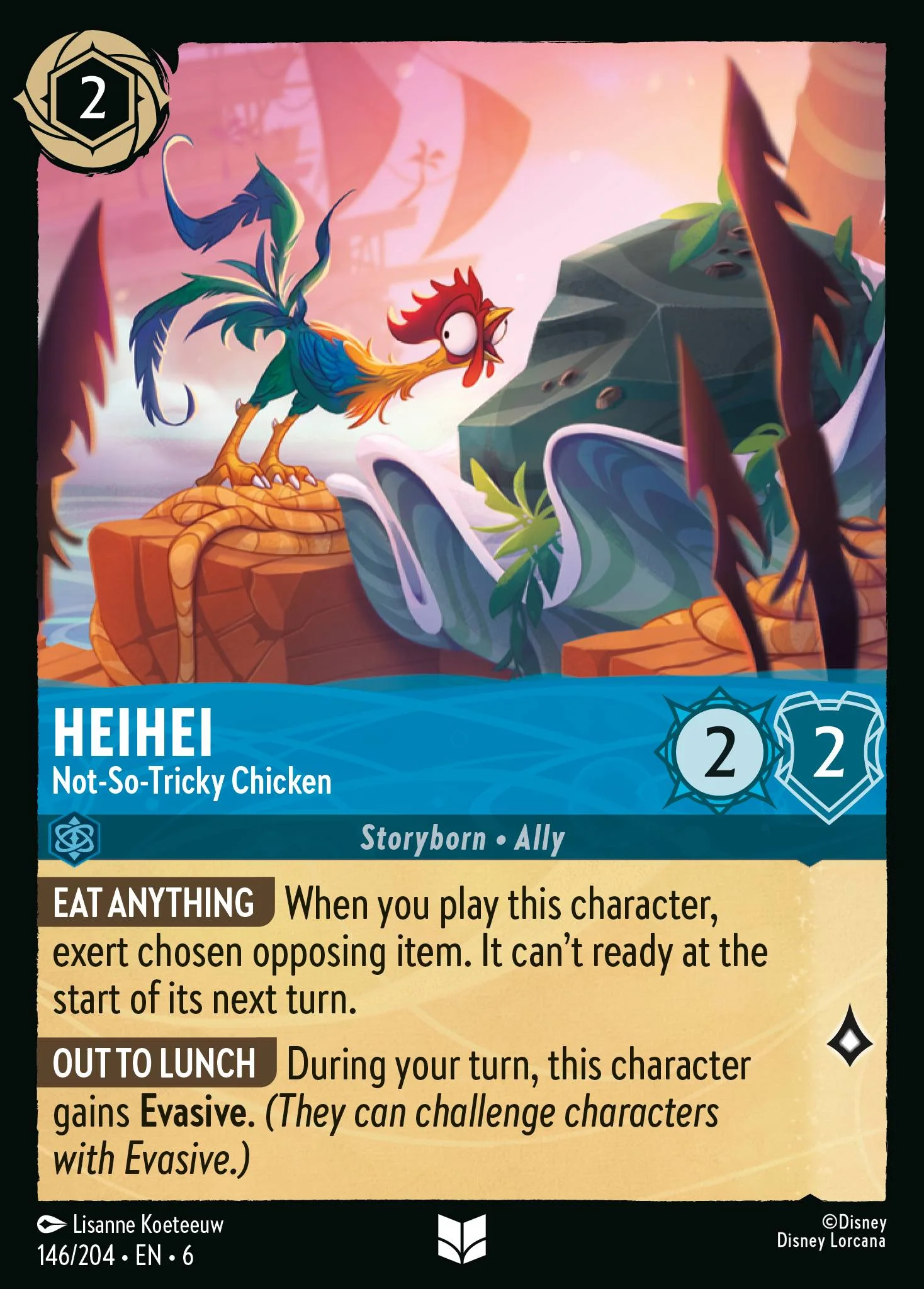 HeiHei - Not-So-Tricky Chicken 146/204 from Azurite Sea