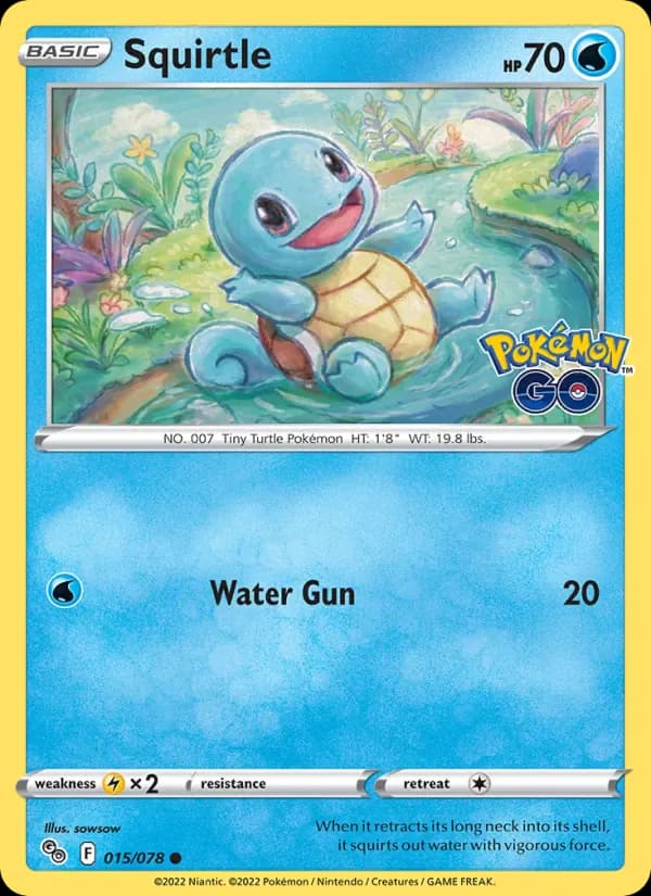 Squirtle 015/78 from Pokemon GO