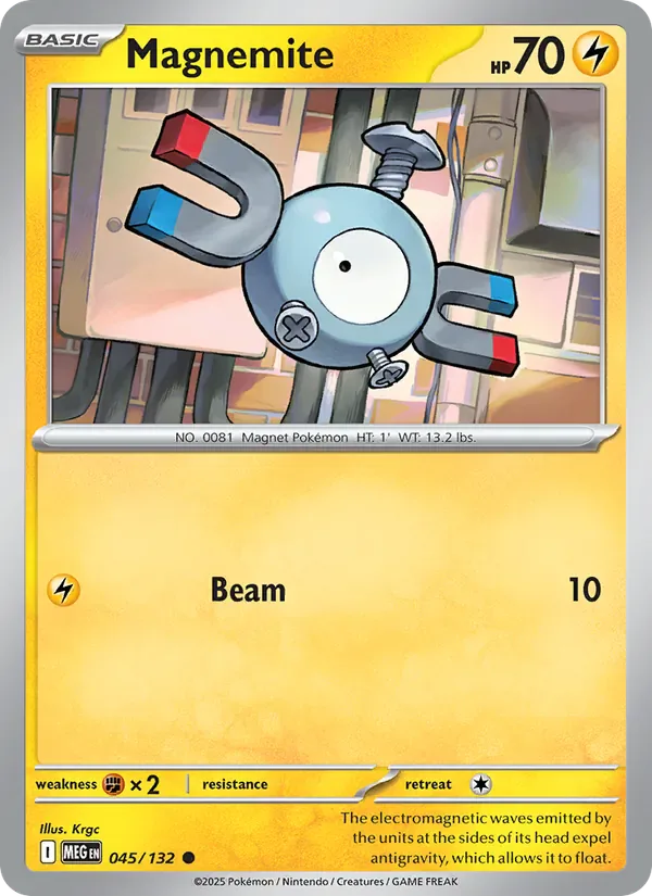 Magnemite 045/132 from Mega Evolution