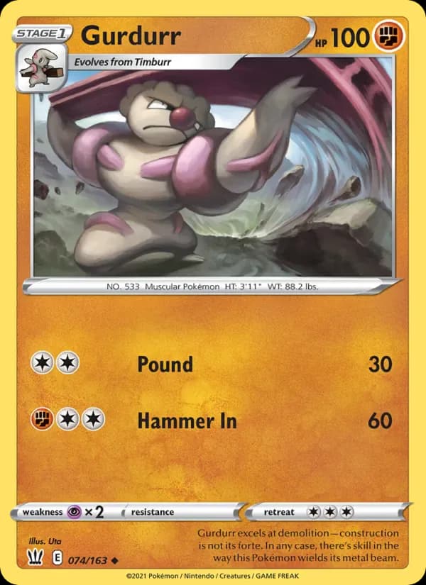Gurdurr 74/163 from Battle Styles