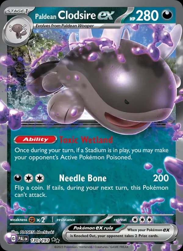 Paldean Clodsire ex 130/193 from Paldea Evolved
