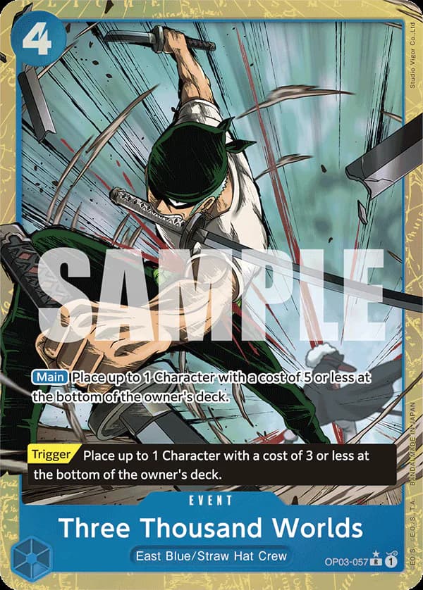 Three Thousand Worlds OP03-057 Official alternate printing 4