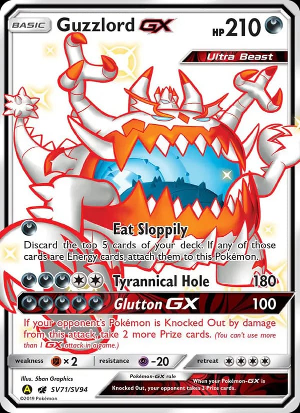 Guzzlord-GX SV71/SV94 from Hidden Fates